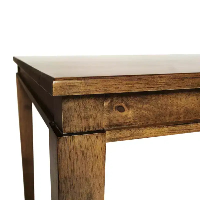 Flash Furniture Henry Table à manger en bois massif, rectangulaire et robuste de qualité commerciale pour 4 personnes