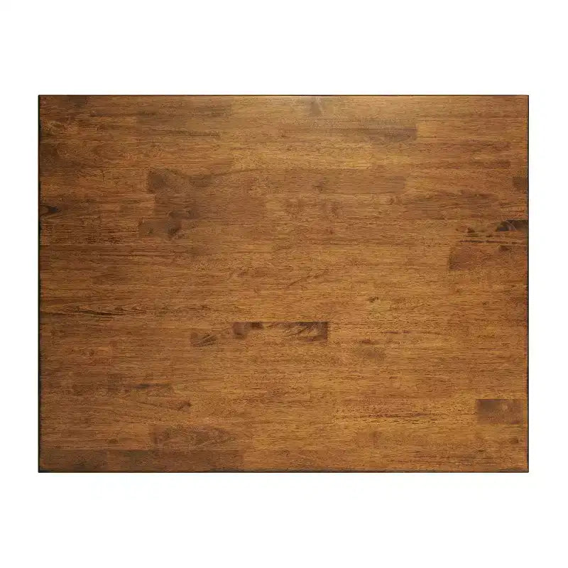 Flash Furniture Henry Table à manger en bois massif, rectangulaire et robuste de qualité commerciale pour 4 personnes