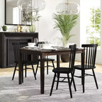 Flash Furniture Henry Table à manger en bois massif, rectangulaire et robuste de qualité commerciale pour 4 personnes