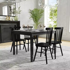 Flash Furniture Henry Table à manger en bois massif, rectangulaire et robuste de qualité commerciale pour 4 personnes