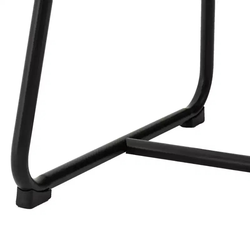Lot de 2 tabourets de bar modernes en similicuir épais avec pieds en métal - Glitzhome