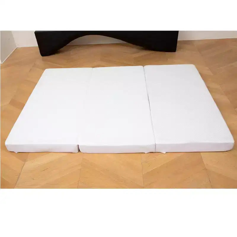Matelas pliant en 4 de Cheer Collection avec 1 mousse à mémoire de forme infusée de gel