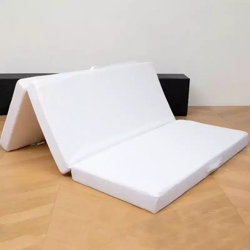 Matelas pliant en 4 de Cheer Collection avec 1 mousse à mémoire de forme infusée de gel