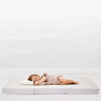 Matelas pliant en 4 de Cheer Collection avec 1 mousse à mémoire de forme infusée de gel
