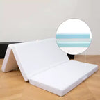 Matelas pliant en 4 de Cheer Collection avec 1 mousse à mémoire de forme infusée de gel