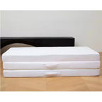Matelas pliant en 4 de Cheer Collection avec 1 mousse à mémoire de forme infusée de gel