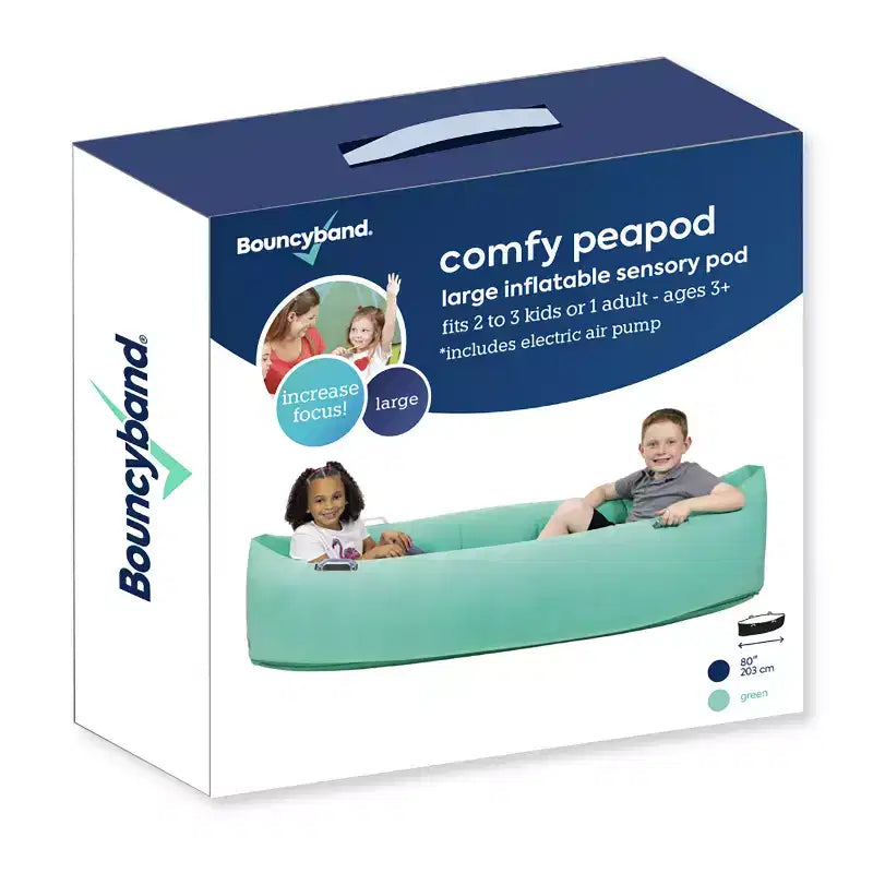 Bouncyband Comfy Peapod, Inflatable Sensory Pod , 80, Green