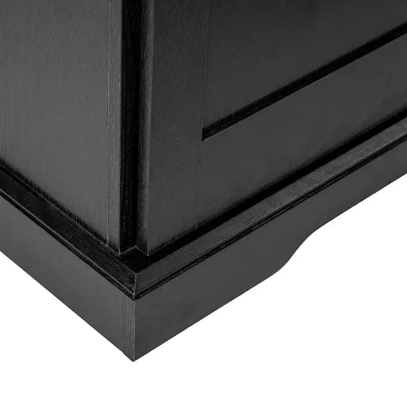 Flash Furniture Harrison Armoire/bibliothèque rustique de style campagnard avec porte de grange coulissante et étagères réglables