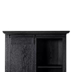 Flash Furniture Harrison Armoire/bibliothèque rustique de style campagnard avec porte de grange coulissante et étagères réglables