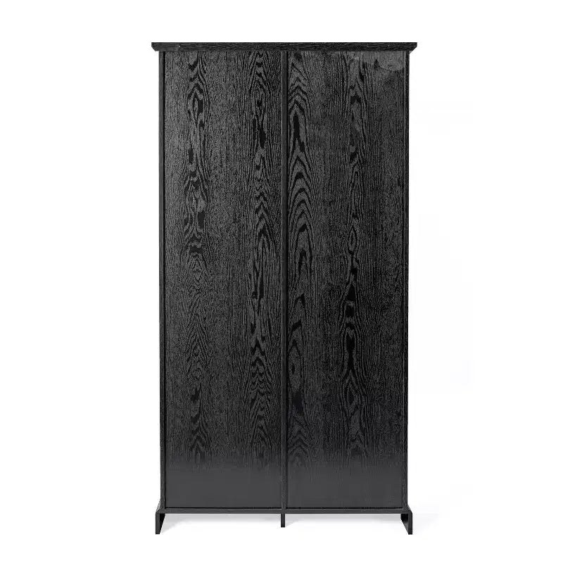 Flash Furniture Harrison Armoire/bibliothèque rustique de style campagnard avec porte de grange coulissante et étagères réglables