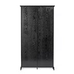 Flash Furniture Harrison Armoire/bibliothèque rustique de style campagnard avec porte de grange coulissante et étagères réglables