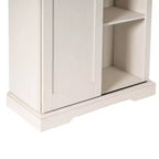 Flash Furniture Harrison Armoire/bibliothèque rustique de style campagnard avec porte de grange coulissante et étagères réglables
