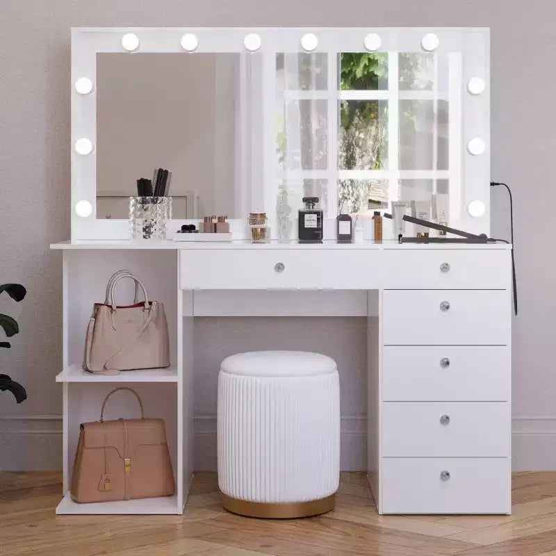 Coiffeuse maquillage éclairée Emmy - Boahaus