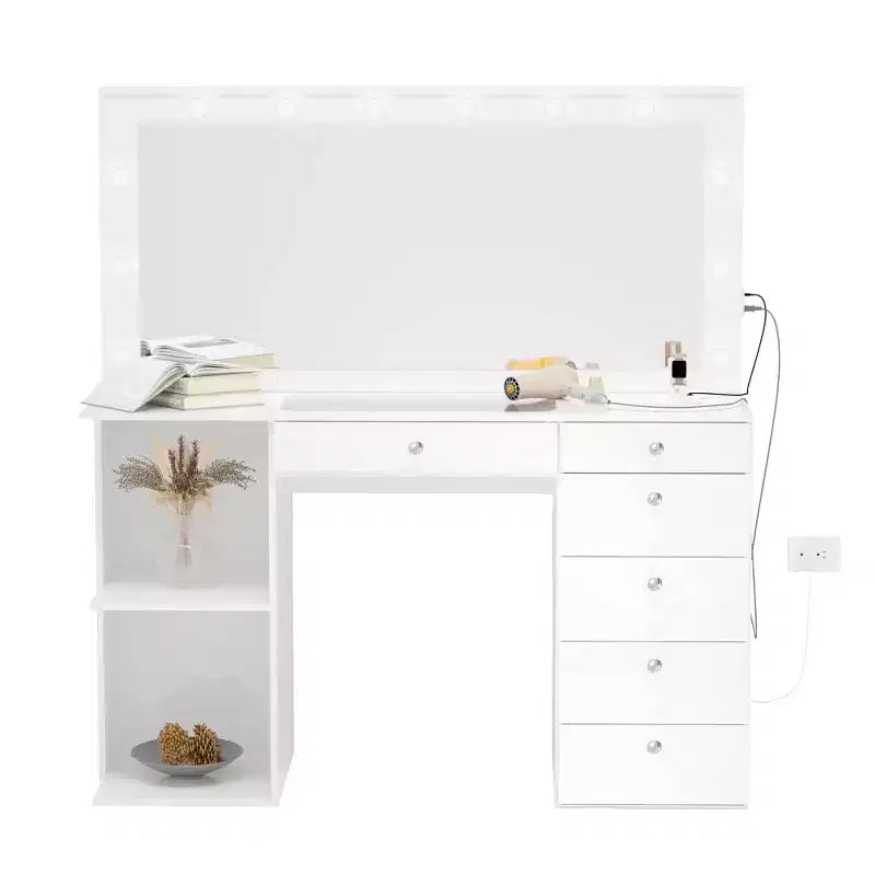 Coiffeuse maquillage éclairée Emmy - Boahaus