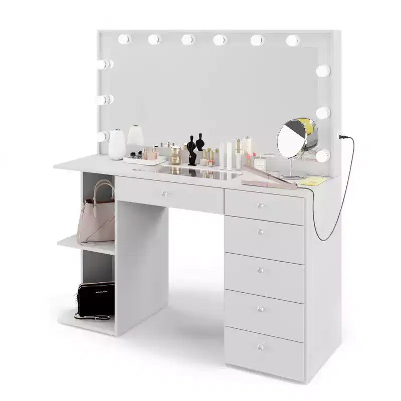 Coiffeuse maquillage éclairée Emmy - Boahaus