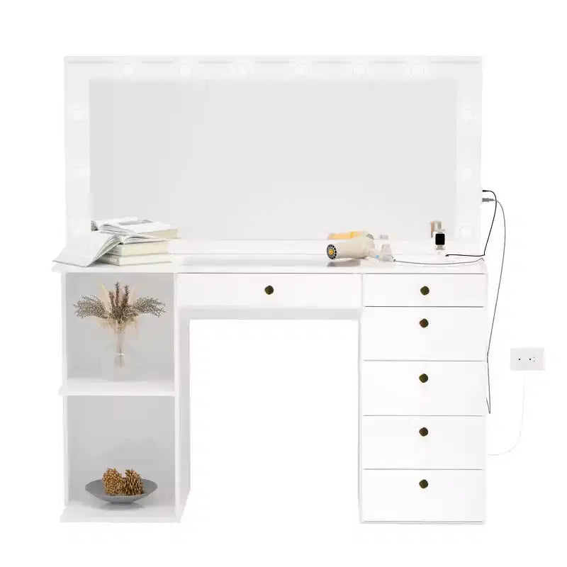Coiffeuse maquillage éclairée Emmy - Boahaus