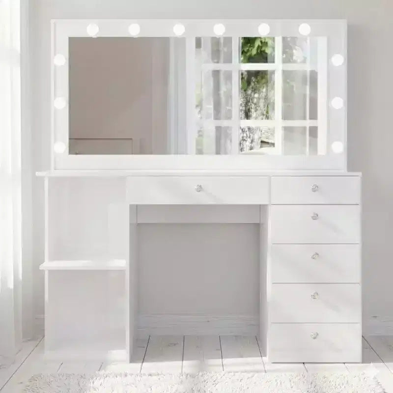 Coiffeuse maquillage éclairée Emmy - Boahaus
