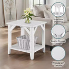 Table d'appoint Winston avec étagère - Breighton Home