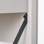 HOMCOM Bureau d'ordinateur de style ferme avec huche et armoire, Bureau de télétravail avec rangement, pour l'étude