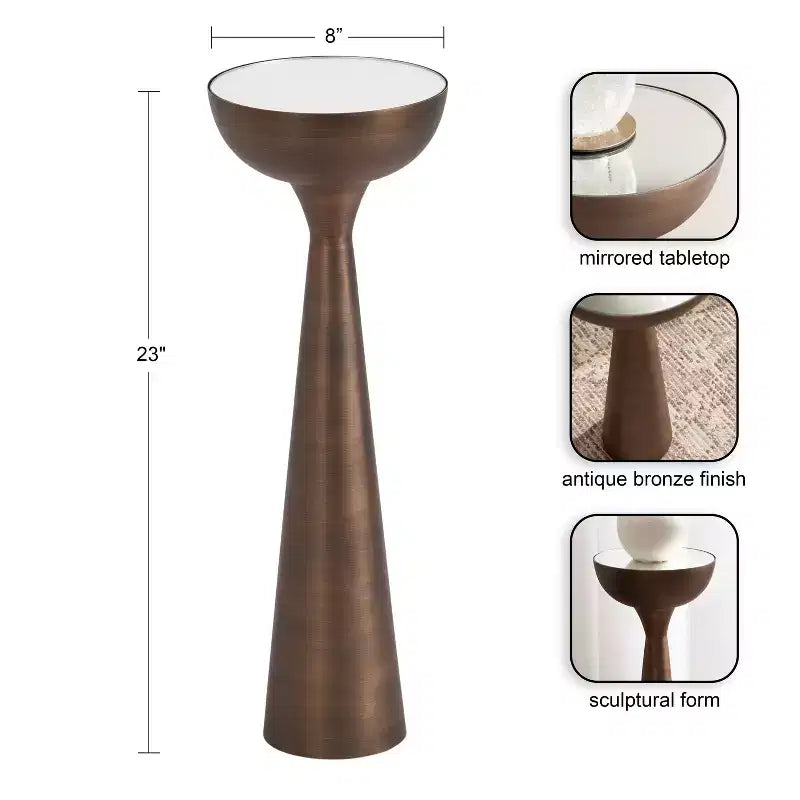 Table d'appoint miroir Chandon de Kate and Laurel