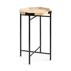 Kate and Laurel Occonor Octagon Wood Side Table, 15x15x24, Natural