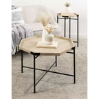 Table d'appoint octogonale en bois Kate and Laurel Occonor, 15x15x24, Naturel