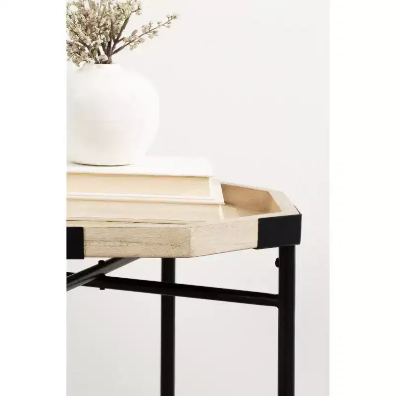 Table d'appoint octogonale en bois Kate and Laurel Occonor, 15x15x24, Naturel