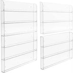Sorbus Étagère Murale en Acrylique Transparent à 6 Niveaux pour Vernis à Ongles - Organisateur Élégant - Peut Contenir Jusqu'à 90 Bouteilles de Vernis à Ongles