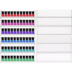Sorbus Étagère Murale en Acrylique Transparent à 6 Niveaux pour Vernis à Ongles - Organisateur Élégant - Peut Contenir Jusqu'à 90 Bouteilles de Vernis à Ongles