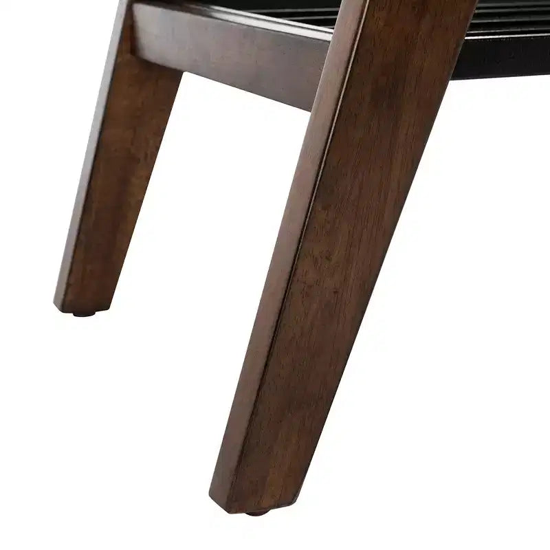 Table basse à 2 niveaux Oren - Noyer/Métal noir - Safavieh