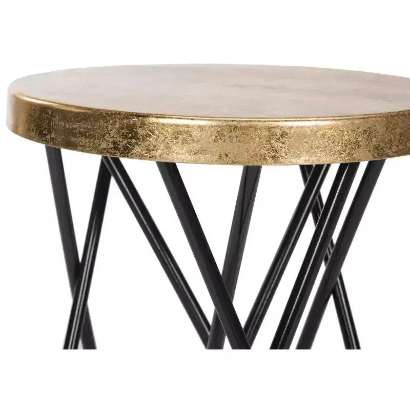 Tabouret de comptoir Lorna Gold Leaf - FOX3255 - Safavieh Couture