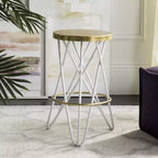 Tabouret de comptoir Lorna Gold Leaf - FOX3255 - Safavieh Couture