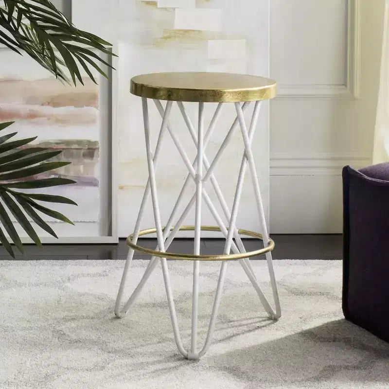 Tabouret de comptoir Lorna Gold Leaf - FOX3255 - Safavieh Couture