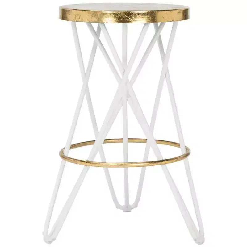 Tabouret de comptoir Lorna Gold Leaf - FOX3255 - Safavieh Couture