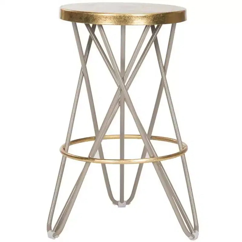 Tabouret de comptoir Lorna Gold Leaf - FOX3255 - Safavieh Couture
