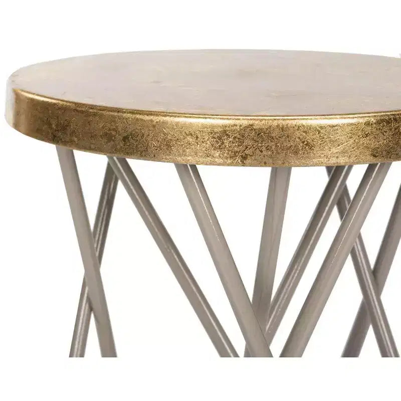 Tabouret de comptoir Lorna Gold Leaf - FOX3255 - Safavieh Couture