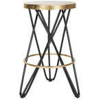 Tabouret de comptoir Lorna Gold Leaf - FOX3255 - Safavieh Couture