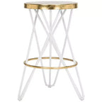 Tabouret de comptoir Lorna Gold Leaf - FOX3255 - Safavieh Couture