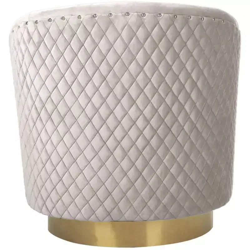 Fauteuil baquet pivotant matelassé Clara - SFV4702 - Safavieh Couture