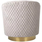 Fauteuil baquet pivotant matelassé Clara - SFV4702 - Safavieh Couture