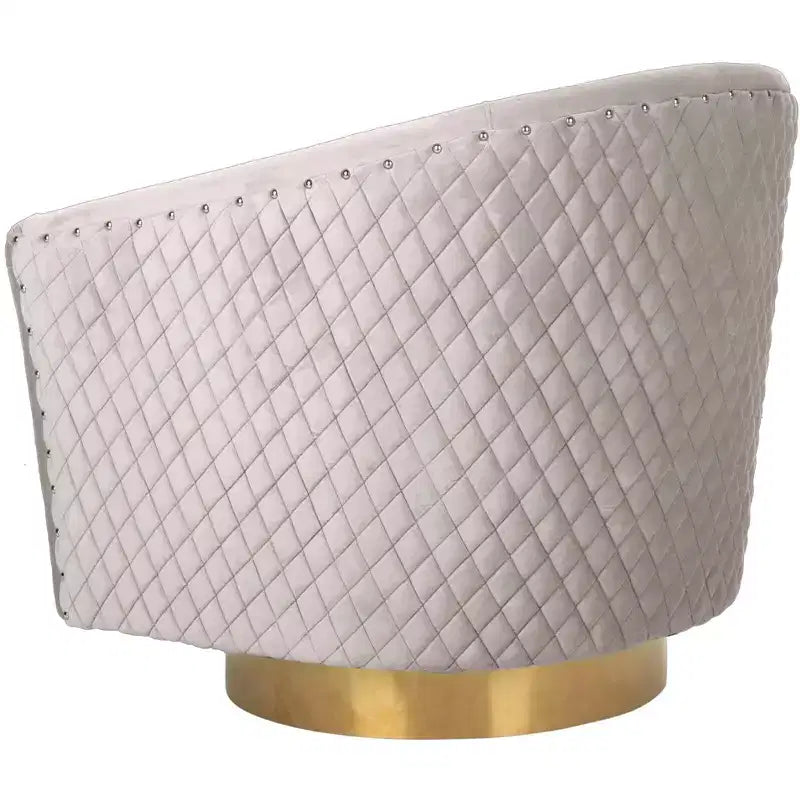 Fauteuil baquet pivotant matelassé Clara - SFV4702 - Safavieh Couture
