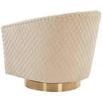 Fauteuil baquet pivotant matelassé Clara - SFV4702 - Safavieh Couture