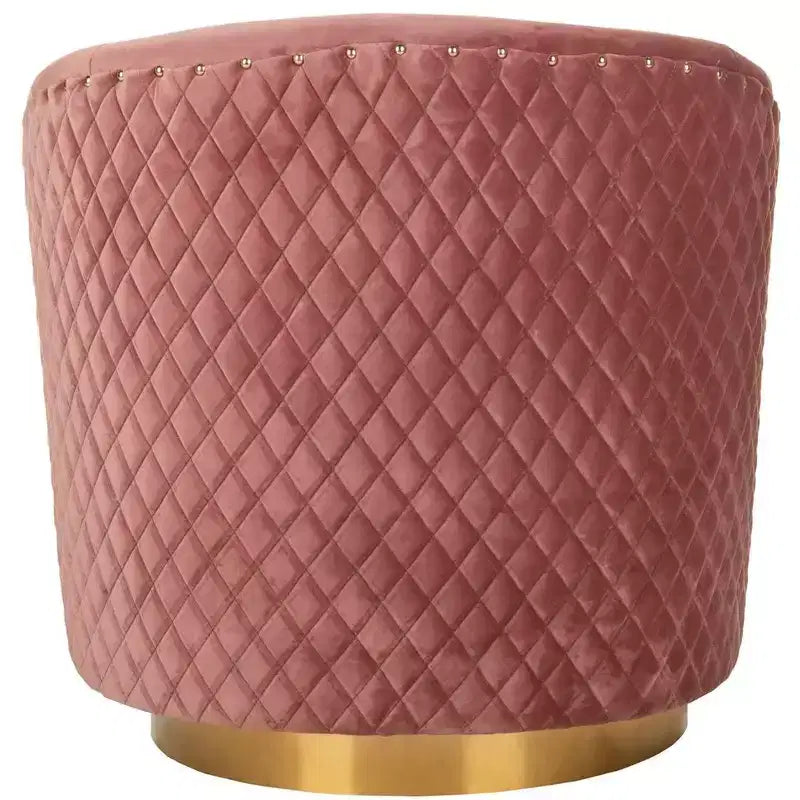 Fauteuil baquet pivotant matelassé Clara - SFV4702 - Safavieh Couture