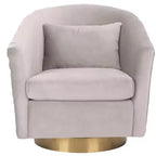 Fauteuil baquet pivotant matelassé Clara - SFV4702 - Safavieh Couture