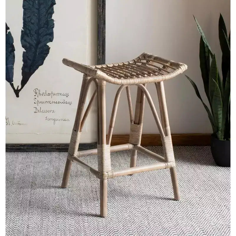 Tabouret de comptoir en rotin Leda - WIK6512 - Safavieh