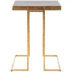 Amarylis Greek Key Side Table - ACC3209A - Black/Gold - Safavieh