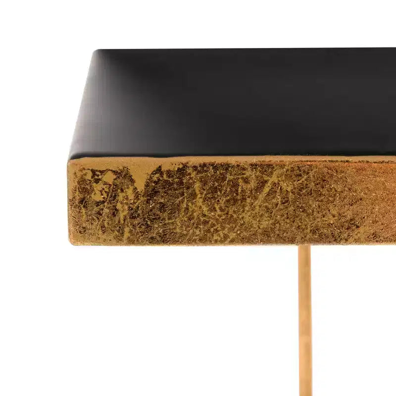 Table d'appoint Amarylis Greek Key - ACC3209A - Noir/Or - Safavieh