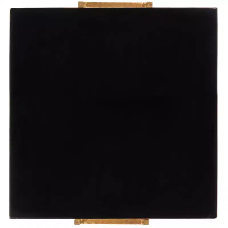 Table d'appoint Amarylis Greek Key - ACC3209A - Noir/Or - Safavieh