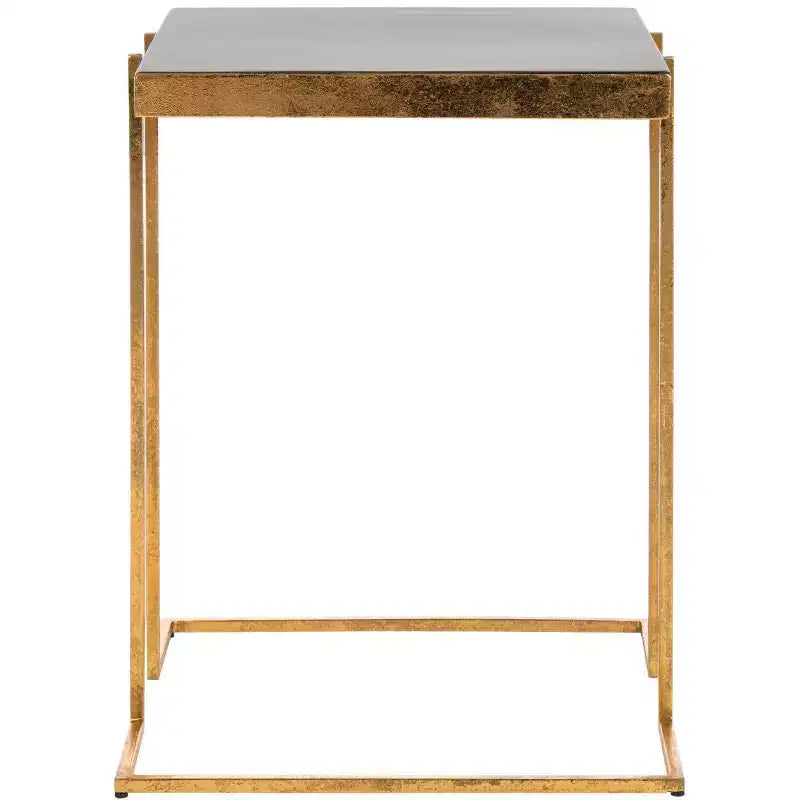 Table d'appoint Amarylis Greek Key - ACC3209A - Noir/Or - Safavieh