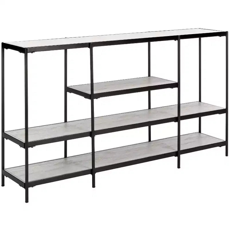 Console 3 niveaux Petra - CNS6204A - Beige/Noir - Safavieh